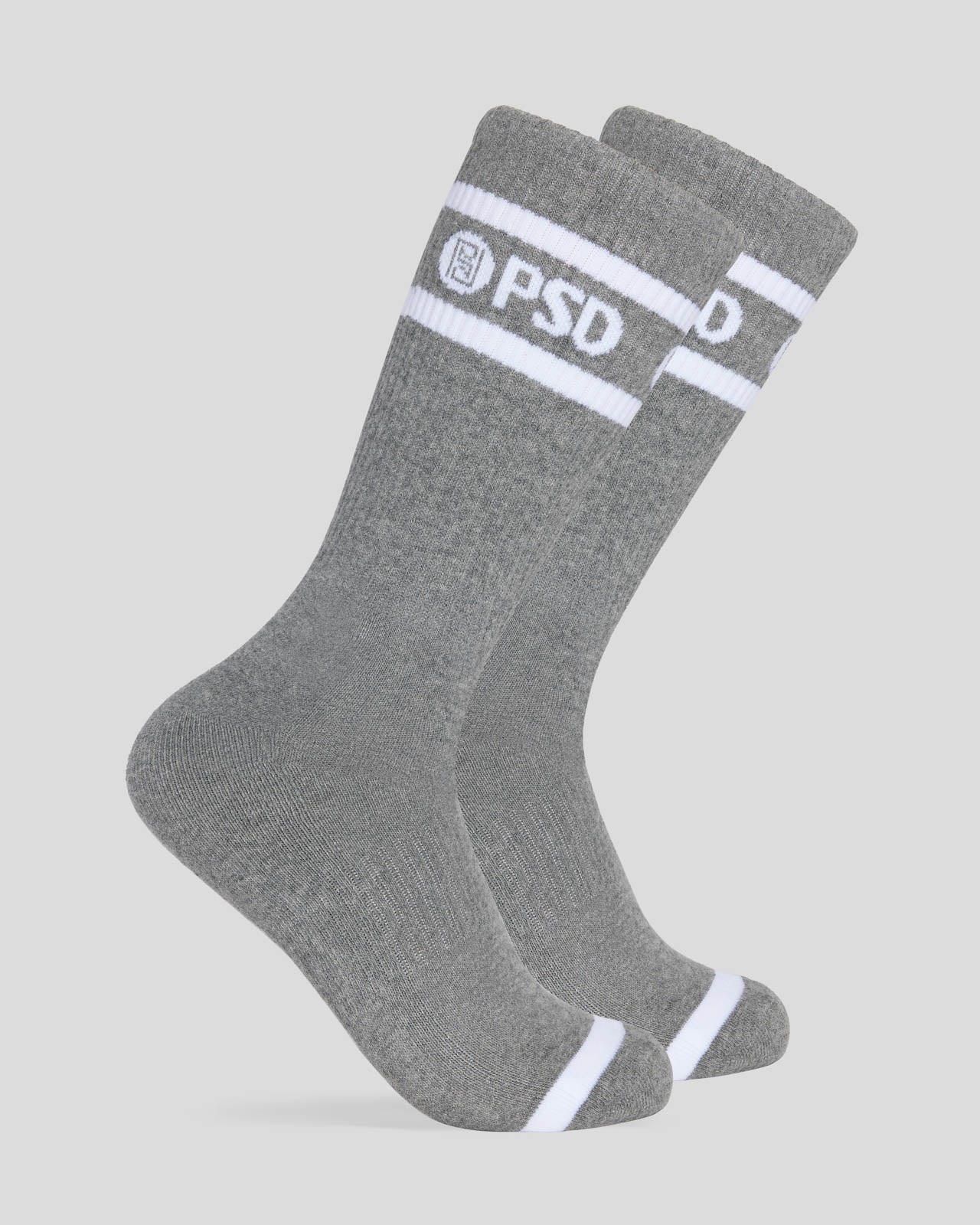 3 PACK - LOGO STRIPE CREW - GRAY - Image 2