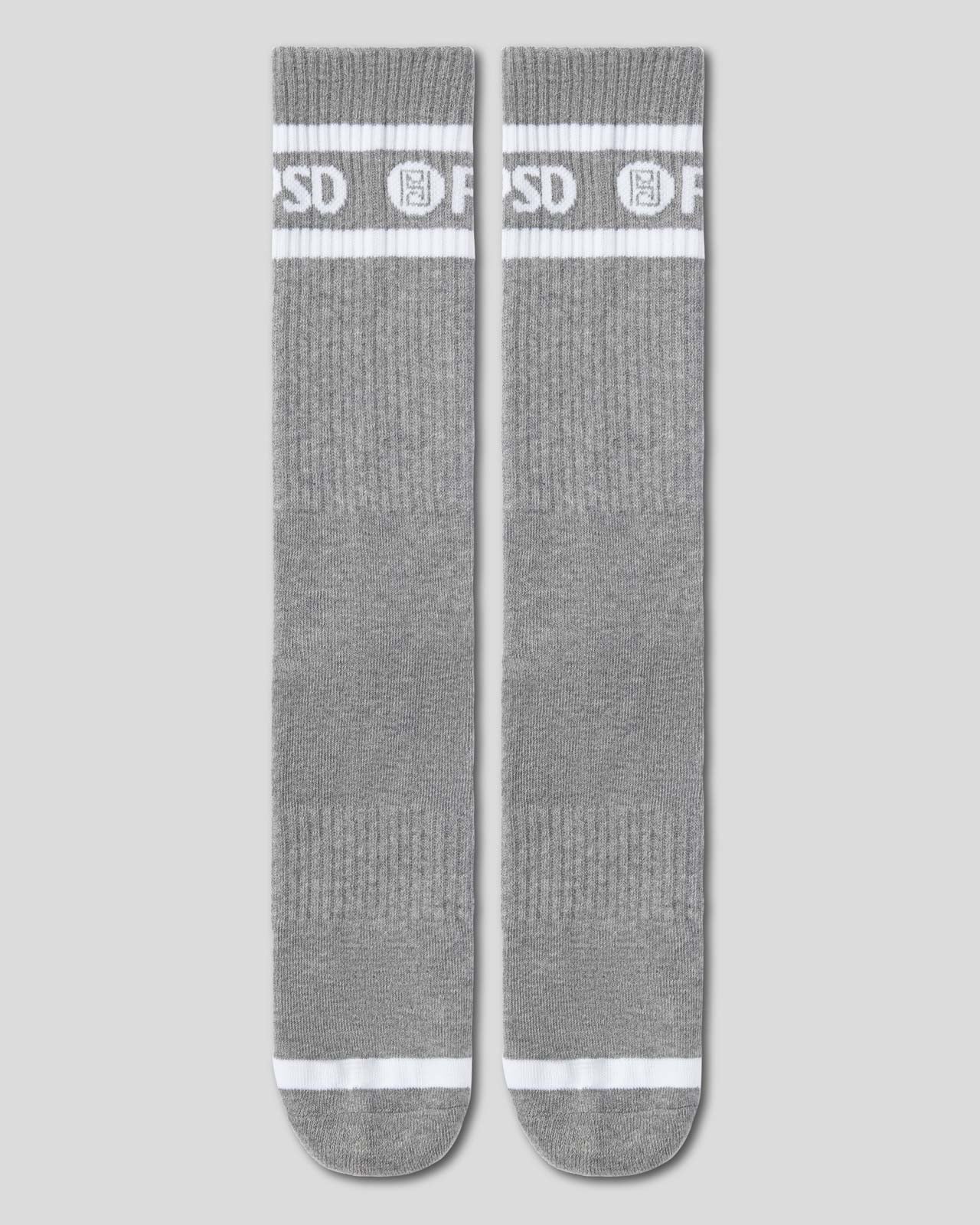 3 PACK - LOGO STRIPE CREW - GRAY - Image 3