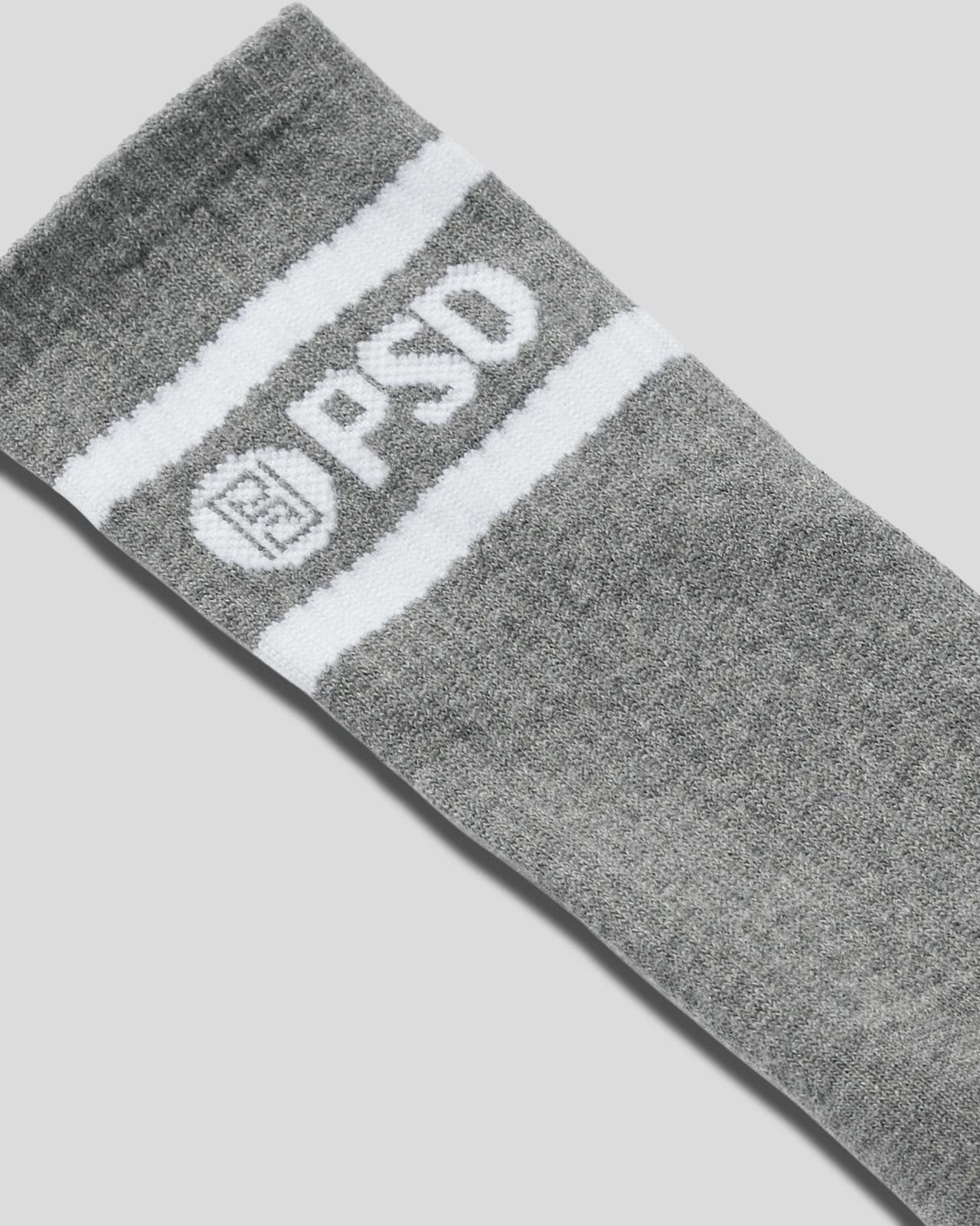 3 PACK - LOGO STRIPE CREW - GRAY - Image 5